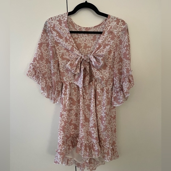 Imily Bella Deep V Neck Romper - Picture 5 of 9